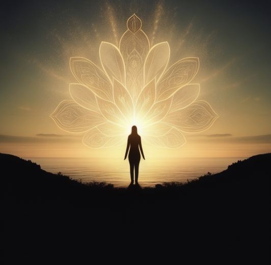 healing power light and forgiveness at sunrise